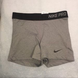 Grey Nike Pro 3” Spandex [Size M]